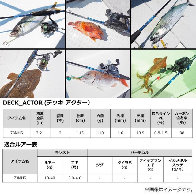 ダイワ デッキアクター 73MHSの通販はau PAY マーケット - 釣具のFTO