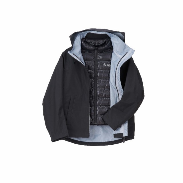 サンライン SUW-06126 S-DRYコンビジャケット M ブラック 【釣具