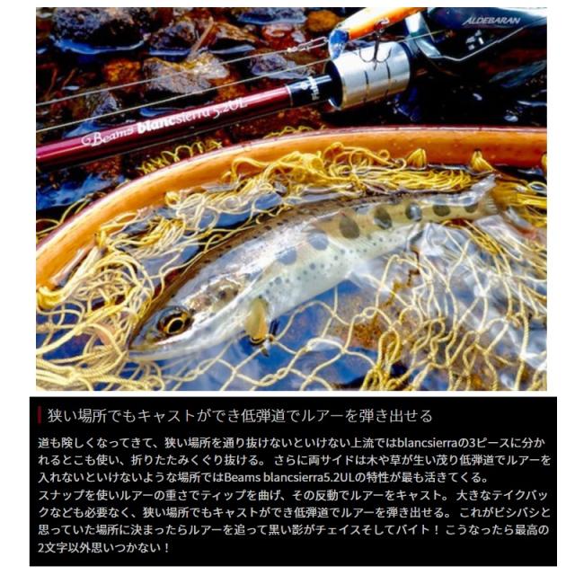フィッシュマン ビームス ブランシエラ 5.2UL FB-B52UL　　【釣具　釣り具】