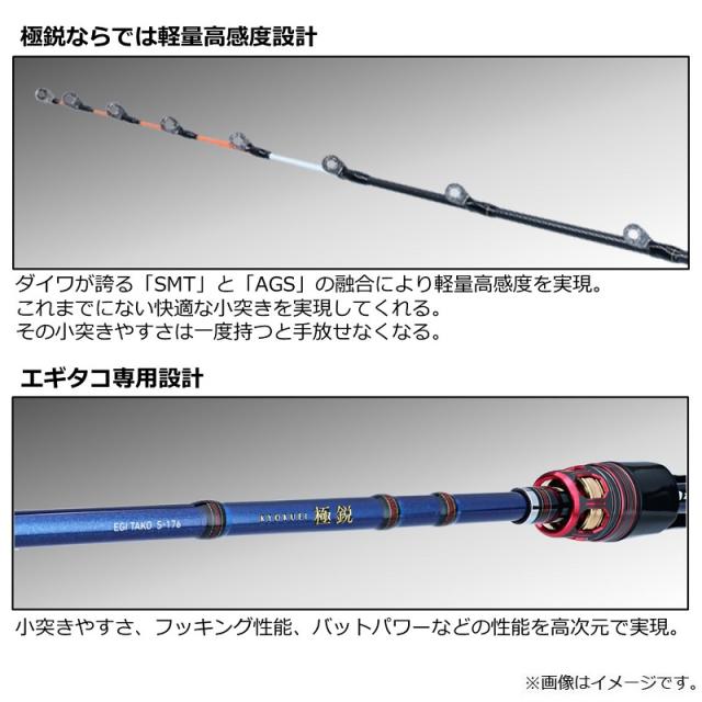 ダイワ 極鋭エギタコ S-176　/ 船タコ 竿_3