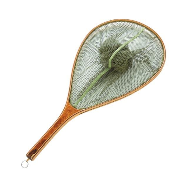 バレーヒル ハンドメイドリリースネット L 72cm オリーブ　【釣具　釣り具】