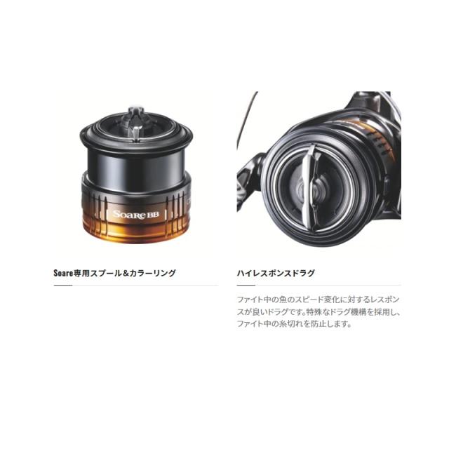 SHIMANO Soare BB C2000SSHGスピニングリール スプール付