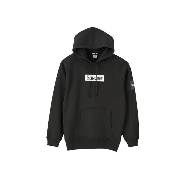 サンライン SUW-15217 ブラッシュドプルオーバーパーカー S ブラック　【釣具　釣り具】の通販は