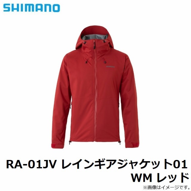 シマノ RA-01JV レインギアジャケット01 WM レッド　【釣具　釣り具】