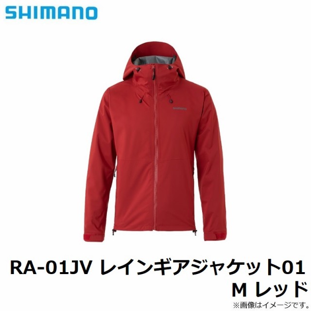 シマノ RA-01JV レインギアジャケット01 M レッド　【釣具　釣り具】