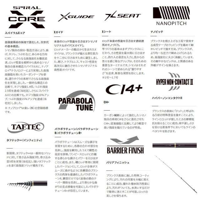 SHIMANO SPIRAL X Guide 1.7-530 ベイシス磯 SHIMANO SPIRAL X Guide 1.7-530 ベイシス磯 シマノ 21 極翔 2-530 (磯