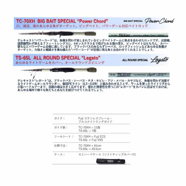 レジットデザイン テレキャスト TC-70XH BIG BAIT SPECIAL 【釣具 釣り具】の通販はau PAY マーケット - 釣具のFTO  フィッシングタックルオンライン | au PAY マーケット－通販サイト