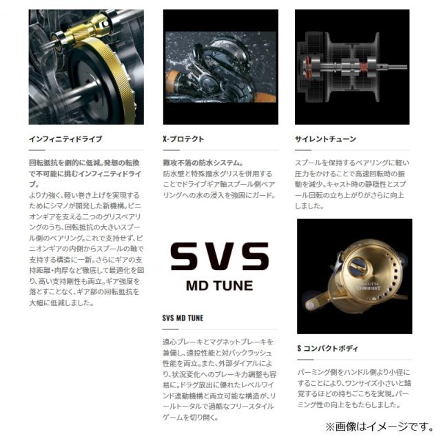 シマノ 23カルカッタコンクエストMD 400XG　/ベイトリール 右巻き　【釣具　釣り具】_8
