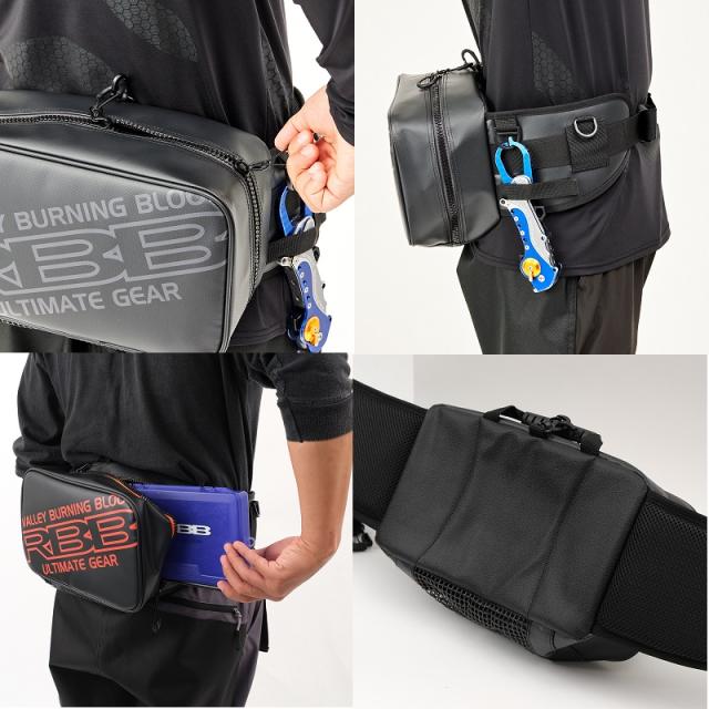 リバレイ 7640 RBB ロックショアウェストバッグ オレンジ 【釣具 釣り
