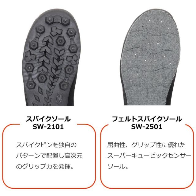 ダイワ SW-2101 ダイワソルトウェーディングシューズ ブラウン 25.0cm　【釣具　釣り具】