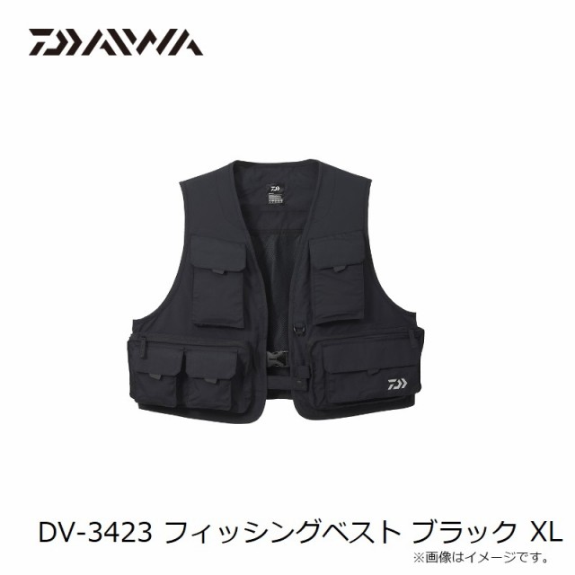 ダイワ DV-3423 フィッシングベスト ブラック XL