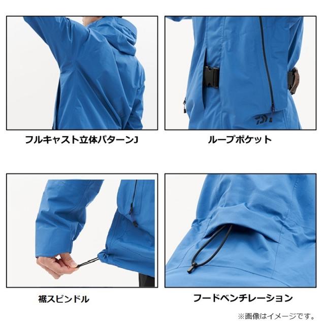 ダイワ DR-1623 ゴアテックス パックライト プラス レインスーツ ライトグレー 2XL_2