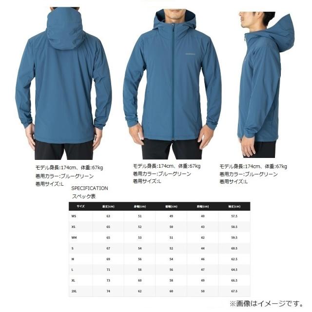 シマノ WJ-020W テックフーディー S ブルーグリーンの通販はau PAY