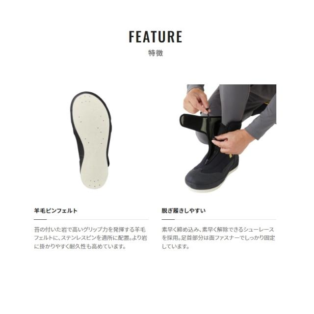 シマノ FS-520W リミテッドプロ アユシューズ 羊毛ピンフェルト 27.0cm ブラック