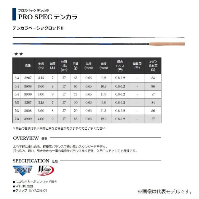 宇崎日新 プロスペック テンカラ 6:4 3909　【釣具　釣り具】