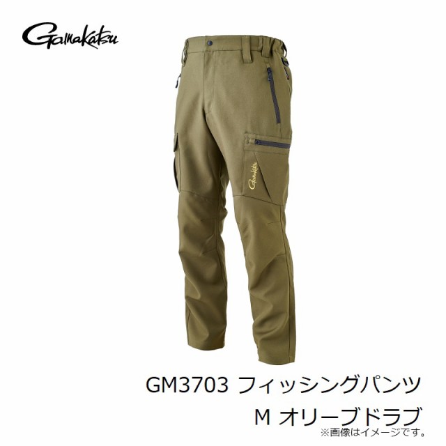 がまかつ GM3703 フィッシングパンツ M オリーブドラブ　【釣具　釣り具】