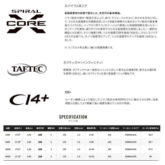 シマノ 23 リアランサーメバル M360　/ 船竿の通販は