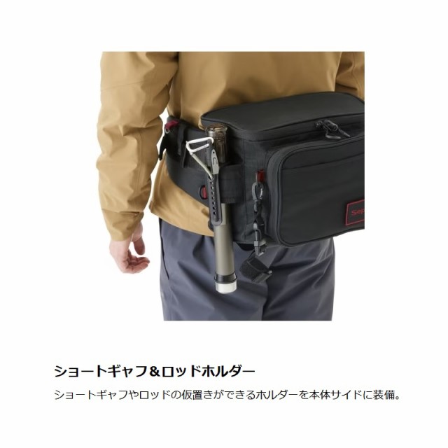 シマノ BW-222W セフィア ランガンウエスト M ブラック 【釣具