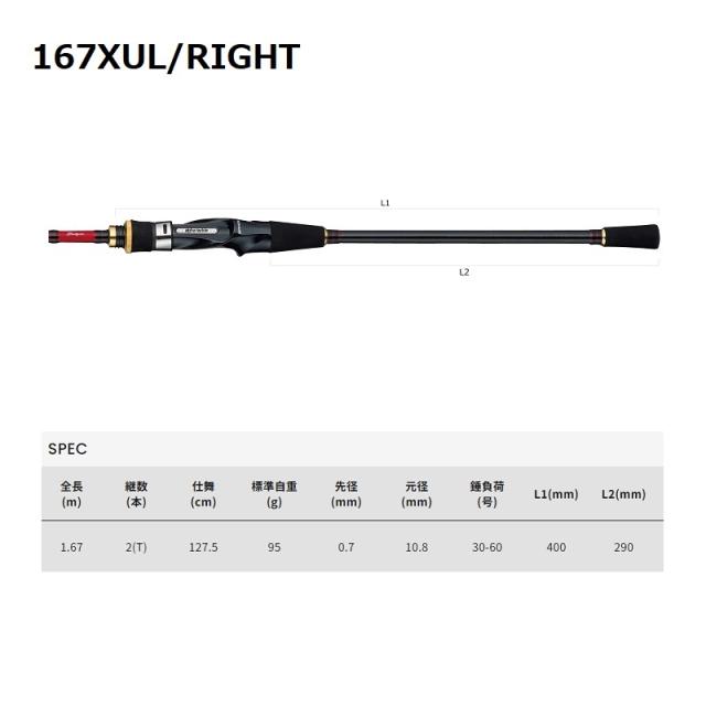 アルファソニック マルイカGZ 167XUL 穂先