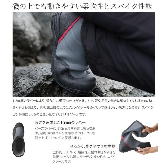 シマノ フィッシングブーツ FB-020W スタンダードライトブーツ スパイク  2XL  チャコール シマノ FB-020W スタンダードライトブーツ スパイク 2XL チャコール
