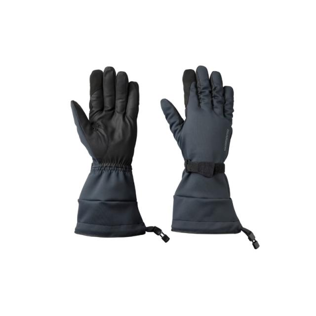 シマノ GL-086W 防水 グローブ エクストラホット ロング M ブラック　【釣具　釣り具】