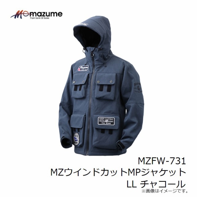 オレンジブルー MZFW-731 MZウインドカットMPジャケット LL チャコール　【釣具　釣り具】