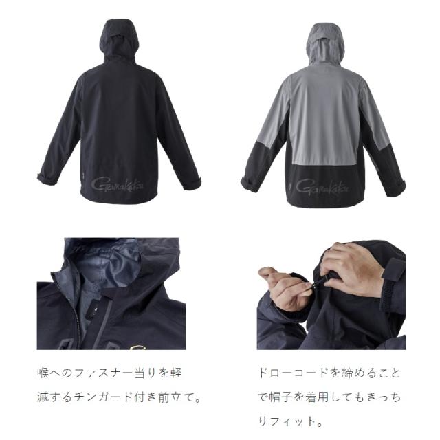 がまかつ GM3715 ベリアスジャケット LL ブラック/ブラック