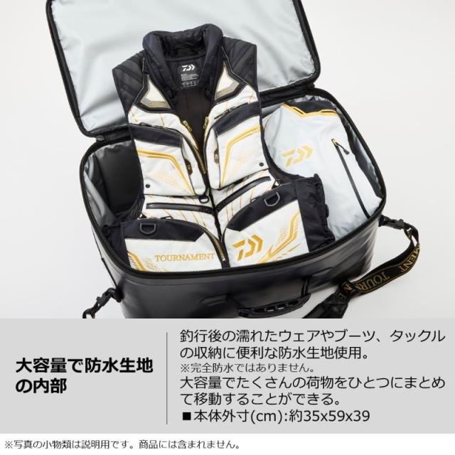 ダイワ トーナメント フィッシングバッグ 60(D) ゴールドブラック　【釣具　釣り具】_2