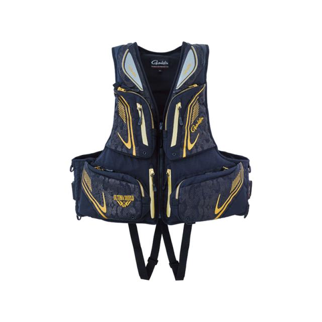 がまかつ GM2194 アルテマシールドフローティングベスト L パイソンブラック　【釣具　釣り具】