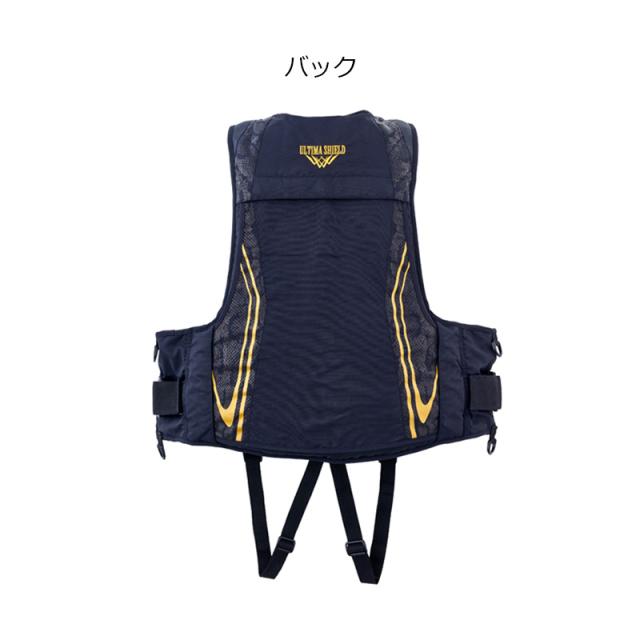 がまかつ GM2194 アルテマシールドフローティングベスト LL パイソンブラック　【釣具　釣り具】