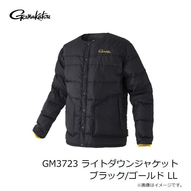 がまかつ GM3723 ライトダウンジャケット ブラック/ゴールド LL 【公式