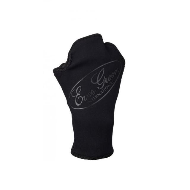 エバーグリーン EGウィンターグローブ(フィンガーレス) L #ブラック/ブラックロゴ　【釣具　釣り具】の通販は 5,346円