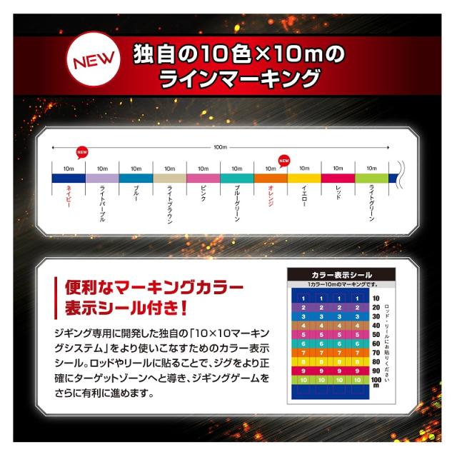 バリバス アバニジギング10×10マックスパワーPE X9 300m 2号