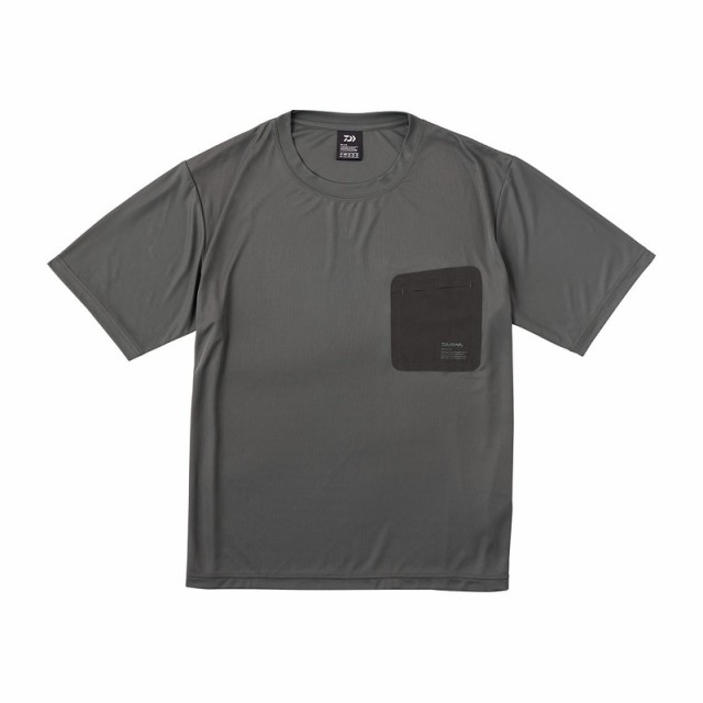 ダイワ DE-5624 ハイストレッチポケットTシャツ チャコール S　【釣具　釣り具】の通販は