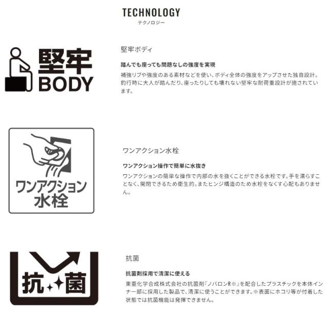 シマノ NS-E25Y スペーザ ライト 25L キャスター Ｗインショアブルー_3