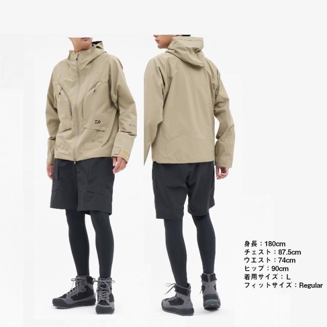 ダイワ DR-1624J ゴアテックスアクティブ ストリームレインジャケット アッシュグリーン M　【釣具　釣り具】