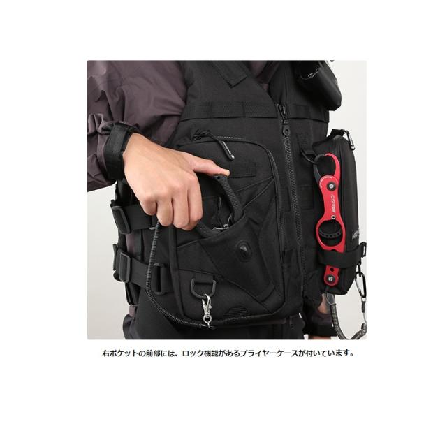 オレンジブルー MZLJ-771 mazume コアライフジャケット ブラック Fの