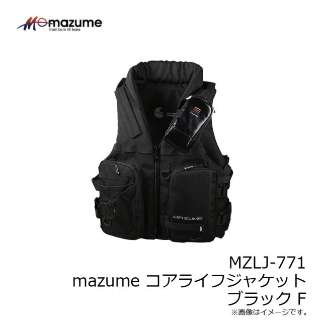 オレンジブルー MZLJ-771 mazume コアライフジャケット ブラック Fの