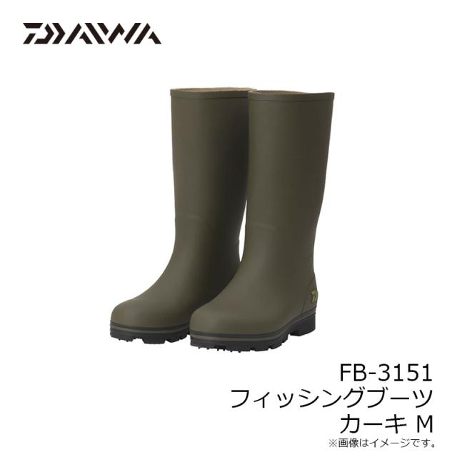 ダイワ FB-3151 フィッシングブーツ (スパイク) カーキ M 【釣具 釣り