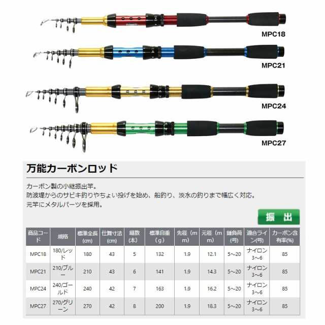 大阪漁具 MPC27 メタルパックCB 270 【釣具 釣り具】の通販はau