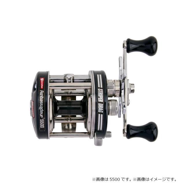 アブ AMBASSADEUR 5501 Striper Black　/ ベイト リール 左巻_3