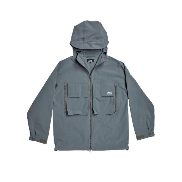 アブ ウォーターレジスタントフィッシングパーカー グレー M
