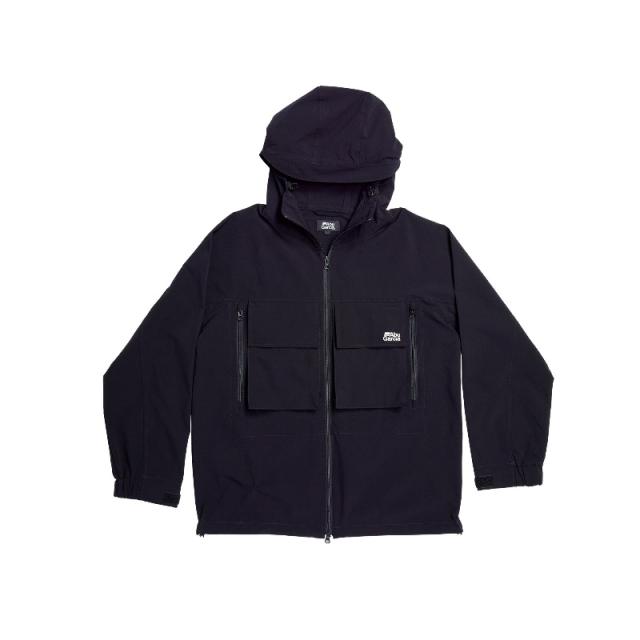 アブ ウォーターレジスタントフィッシングパーカー ブラック M