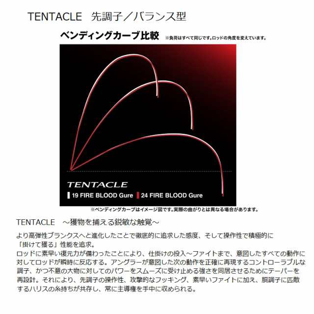 シマノ ファイアブラッド グレ テンタクル 1.2-530 / TENTACLE 磯竿の通販はau PAY マーケット - 釣具のFTO  フィッシングタックルオンライン | au PAY マーケット－通販サイト