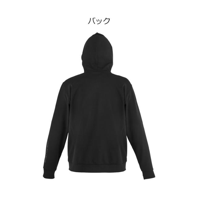 がまかつ GM3755 フーデッドスウェットシャツ ブラック/ブラック LL