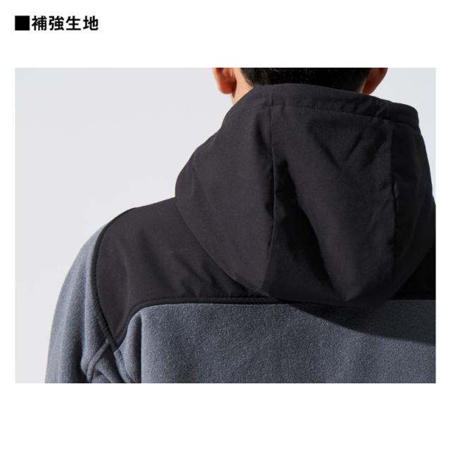 ダイワ DJ-5924 POLARTEC フリースフーディージャケット ガンメタル 2XL