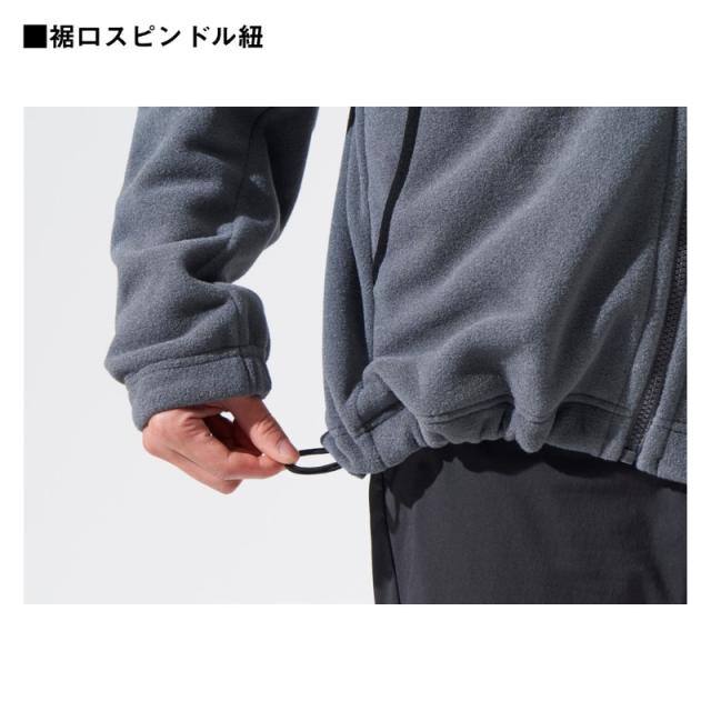 ダイワ DJ-5924 POLARTEC フリースフーディージャケット ガンメタル