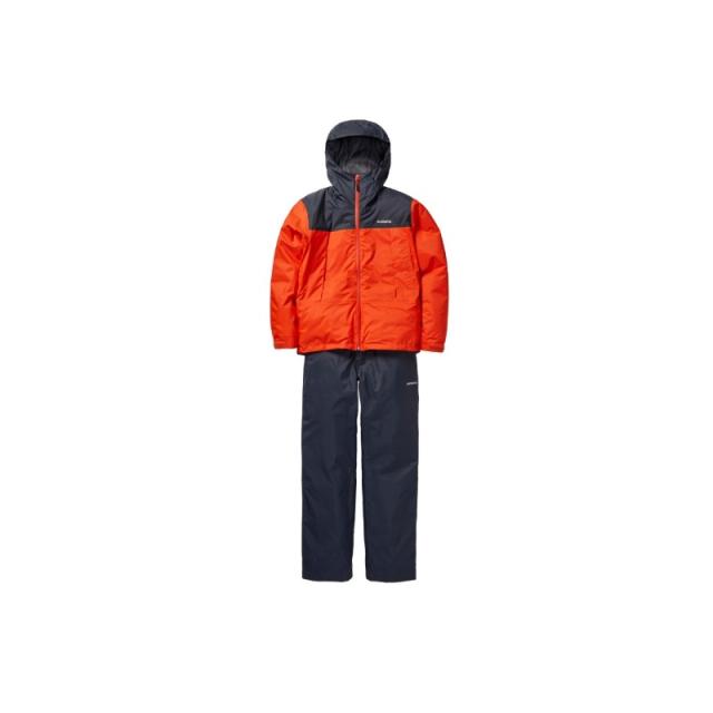 シマノ RB-057X ベーシックインサレーション レインスーツ 01 2XL オレンジレッドの通販は