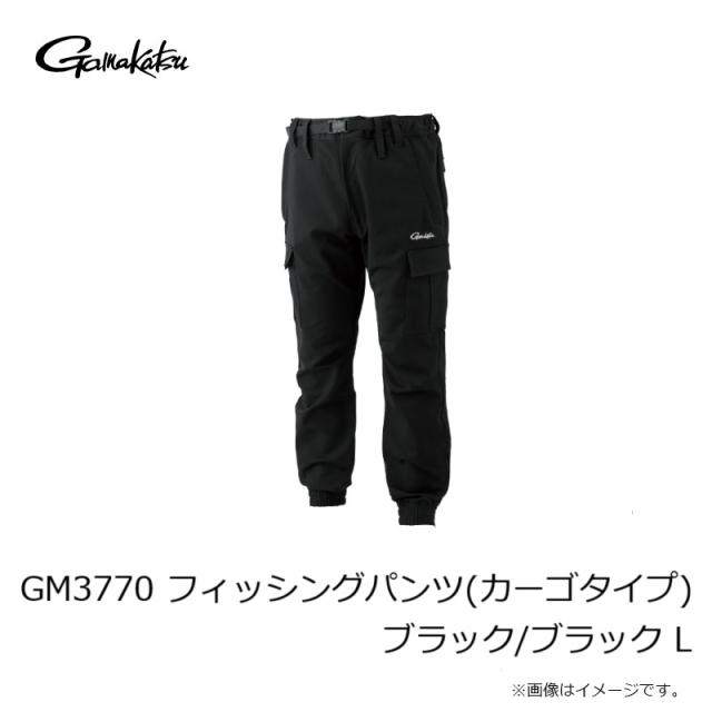 がまかつ GM3770 フィッシングパンツ(カーゴタイプ) ブラック/ブラック