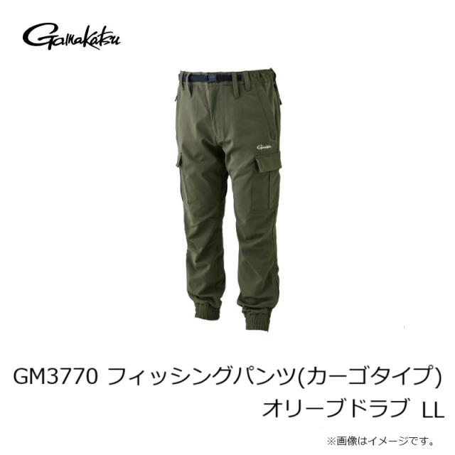 がまかつ GM3770 フィッシングパンツ(カーゴタイプ) オリーブドラブ LL_2